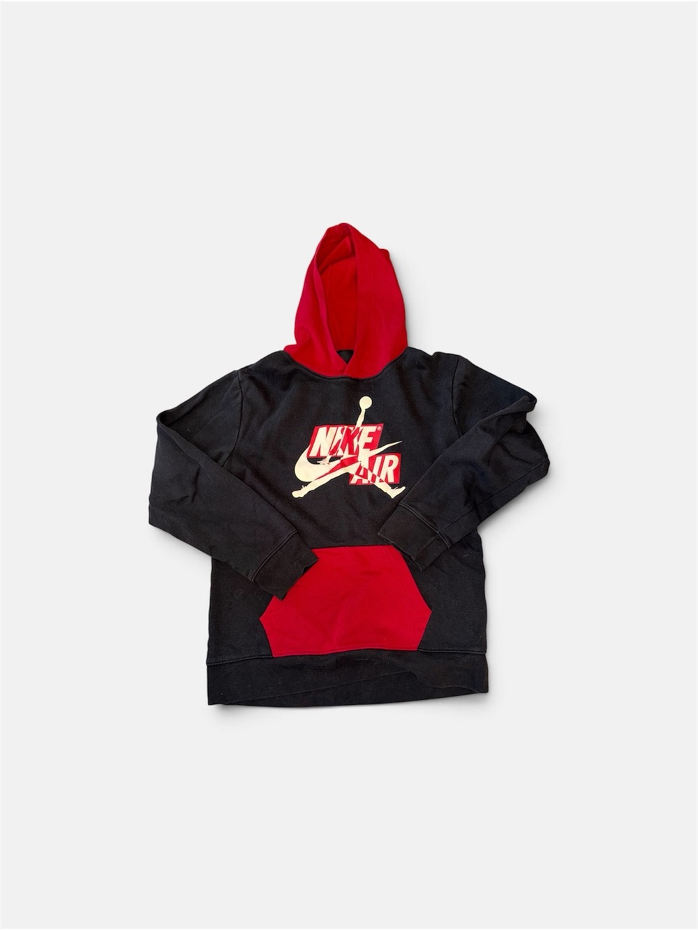 Jordan Kids Black & Red Hoodie with Logo